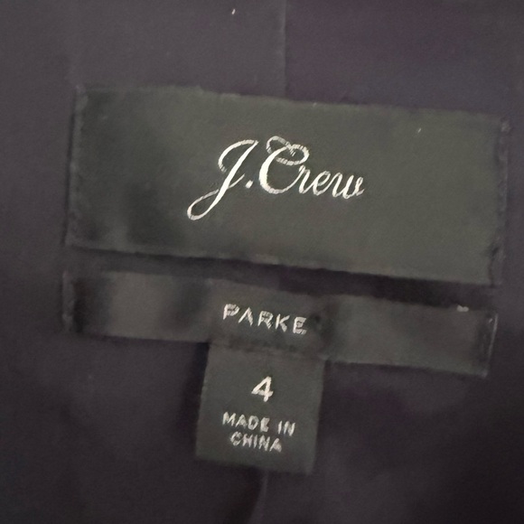 J. Crew Parke Navy White Gingham Blazer Size 4 Cotton Preppy Old Money Academia - Picture 4 of 8